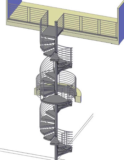 Custom Spiral Stair.