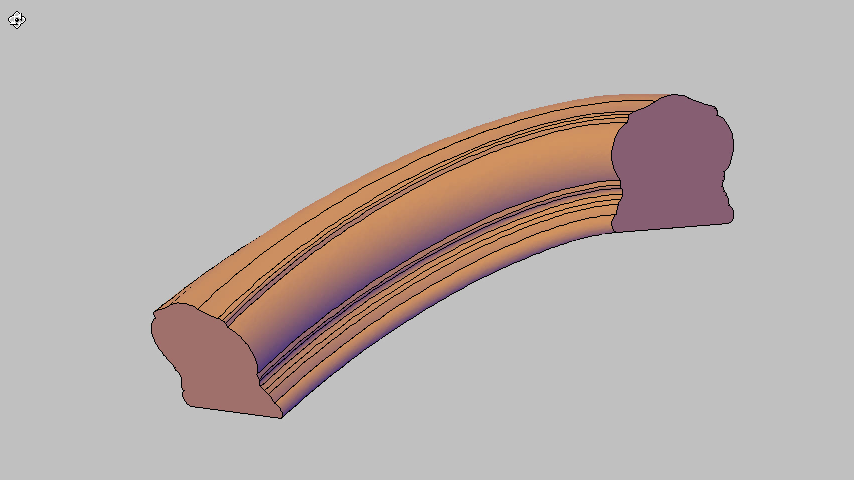 Tangent Handrail Fitting Design 3D Model